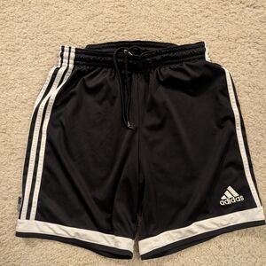 Adidas Black and White Athletic Shorts